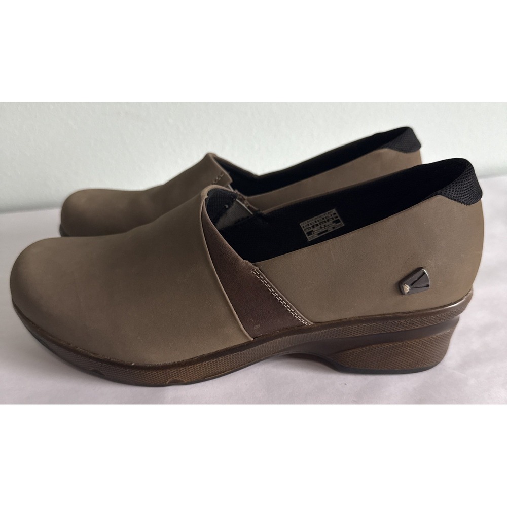 KEEN Women's Mora Clog Brown‎ Leather Size 9 Slip On Nurse Work EXC
